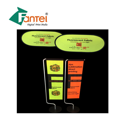 Sublimacja barwników Pull Up Display Banery Fluorescencyjne żółte znaki